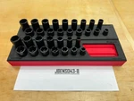 Snap-on Tools Usa New Red 32pc 3/8" Drive Master Twist Impact Socket Foam Set. Fixed Price $1299.95.