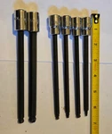 Mac 6pc 6" Long Hex Ball Socket Set- 1/4, 1/8, 3/8, 3/16, 5/16, 5/32". Fixed Price $85.00.