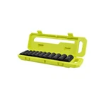 Ryobi 1/2" Drive Deep Impact Socket Set 11-piece Sae Thin Wall Torque Sockets. Fixed Price $59.98.