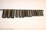 Snap-on Tools 3/8" Drive Metric 6p Deep Socket Set 15pc 26,25,24 19-8mm. Fixed Price $325.00.