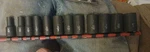Matco Tools 12 Piece 3/8 Drive Sae. Semi Deep 6 Point Socket Set 5/16" - 1 ". Fixed Price $147.00.