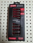 Icon Socket Set S1ds-11 Deep Sockets 1/4'' Sae New (58101). Fixed Price $32.99.