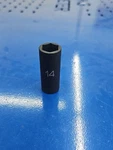Matco Tools "adv" Adp14m6v, 1/4" Drive, 14mm. Impact Socket, Deep, 6 Point. New. Fixed Price $27.50.