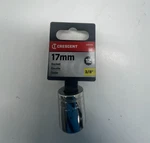 Crescent Cds47n 3/8 Inch Drive 12 Point Standard Metric Socket 17mm External Hex. Fixed Price $19.99.