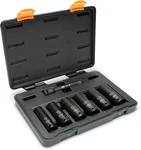 Gearwrench 7 Piece Lug Nut Socket Set 1/2" Drive 6 Point Sae & Metric 89083 New. Fixed Price $75.95.