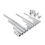 Gearwrench 20 Piece 1/4" 3/8" 1/2" Drive Extension Universal Joint And. Fixed Price $106.66.