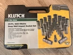 Klutch 1/2in Drive Deep Impact Socket Set 29-pc. Sae/metric. Chrome Molybdenum.. Fixed Price $99.99.