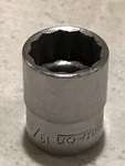 Vintage Snap-on Tools Usa 3/8" Drive 19/32" Sae 12 Point Shallow Socket Fv191. Fixed Price $15.99.