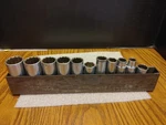 Snap-on 1/2" Drive Deep Sockets 9 Pcs & 3/8" 5 Pcs. 12 Pt 6 Pt.. Fixed Price $225.00.