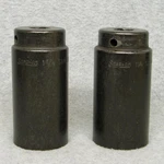 2 1987 Snap-on 6-pt. 1/2" Drive Deep Impact Sockets 1-1/4" Sim400 1-3/16" Sim380. Fixed Price $60.00.