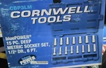 Cornwell Cbp3lm Bluepower 15pc Deep Metric Socket Set 1/2" Dr 6pt Free Shipping. Fixed Price $229.95.