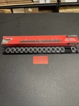 Snap-on Tools New Black 3/8 Sae Lock-a-socket Magnetic Rail Organizer Las38sbk. Fixed Price $40.00.