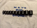 Snap-on Tools Usa 3/8" Drive 6pt 10pc Sae Shallow Impact Socket Set 212imfya. Fixed Price $154.00.