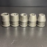 5pc Snap On Tool Sae Impact Socket Set 1/2" Drive 6 Point 7/16"-11/16 Vtg Usa. Fixed Price $42.49.