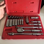 Snap-on Pb17b 3/8" Drive Standard Socket Set Wrench Case Ratchet Box 22pc. Fixed Price $325.00.
