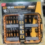 Gearwrench 16pc Bolt Biter 1/4" Hex Nut Driver Impact Extractor Socket Set. Fixed Price $99.97.