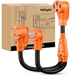 Nilight Rv Y Splitter Adapter Cord 15 Amp 30 To 50 5-15p Tt-30p Male. Fixed Price $31.99.