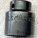 Mac Tool Vp346 Socket 1-1/16" X 1/2" Drive Impact 6 Point Short. Fixed Price $21.95.
