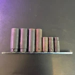 Mac Tools Xdp126r-246r 3/8" Drive 3/8-3/4 Deep Impact Socket 7 Pc Set 6-pt Usa. Fixed Price $70.00.