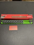 Snap-on Tools New Green 1/4 Sae Lock-a-socket Magnetic Rail Organizer Las14sg. Fixed Price $40.00.