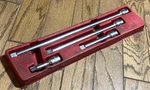 Mac Tools 3 - 15" Long Socket Extension Set 1/2 Dr Ratchet Lot Red Tray. Fixed Price $140.00.