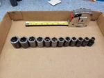 Cat / Snap-on 1/2" Drive 12-piece Metric Impact Socket Set 10 - 21 Mm. Fixed Price $125.00.