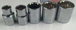 Kobalt 5pc 3/8 Drive Spline Sockets, 5/16, 3/8, 1/2, 9/16, 5/8. Fixed Price $14.50.