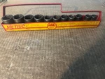 Mac Tools 11 Pc 1/2" Drive Short Sae 6 Pt Impact Socket Set In Metric Tray Usa. Fixed Price $79.99.