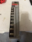 Craftsman 34573 9pc. 1/2" Dr. 12pt. Easy-to-read Metric Socket Set. Fixed Price $40.00.