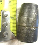 1/2" Ad Impact Proto Professional 7416-h 6pt Dr Socket Vtg Usa Tool. Fixed Price $2.76.