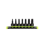 Gripedge Tools 7-pc - 3/8" Dr Short Metric Impact R.p.t. Hex Driver Set. Fixed Price $189.40.