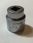 Vintage Cornwell T-2124 3/4 Inch 12 Point 3/8 Drive Socket Usa Sae. Fixed Price $3.95.