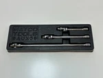 Matco Saux3s 3pc 1/4 Drive Spring Loaded Universal Swivel Joint Extension Set. Fixed Price $180.49.
