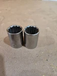 Craftsman 1/2 In Drive, 12pt. Metric Sockets 21mm 2pcs. Fixed Price $5.00.
