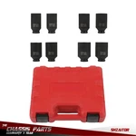 8pcs Axle Nut Socket Set 12 Point 1/2" Drive 29mm-39mm For Toyota Bmw. Fixed Price $36.92.