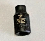 Matco "adv" Ap76v, 1/4 Drive, 7/32" Impact Socket, Shallow 6 Point *new*. Fixed Price $11.59.