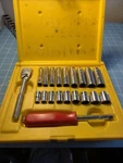 Metric Mac Tools 1/4" Ratchet Socket Set General Service. Fixed Price $249.77.