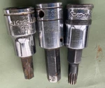 Snap-on Tools (3) Pc 3/8" Dr Sae Hex Bit Socket Set Fa12a-tsm8b-t45blpt3825tp. Fixed Price $25.00.