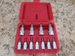 Mac Tool 11 -pc 5-pt Star Tamper Proof Driver Set. Fixed Price $75.00.