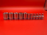 Kobalt 3/8-in Drive, Metric Shallow Socket Set Of 11. Used. Fixed Price $18.47.