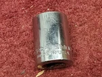 Craftsman 13/16" 6 Point 1/2" Drive Shallow Socket -v- 44063 Made In Usa. Fixed Price $4.99.