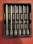 Snap-on Usa 3/8" Drive 6pc Metric Extra-long Hex Bit Socket Driver Set 206efaml. Fixed Price $120.00.
