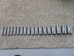 Armstrong 1/2" Drive Laser Etched Deep Well 6 Point Chrome Socket Set Usa. Fixed Price $240.00.