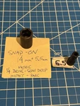 Snap On 1/4" Drive 6-point 14mm 5.5mm Semi-deep Impact Socket Imtmms14 Imtmms5.5. Fixed Price $30.00.