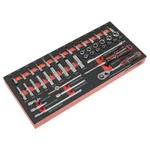 Sealey Tools Tbt40 Socket Bit Ext Bar & Ratchet 1/4 D Set In Eva Foam Tray Fd25. Fixed Price $48.62.