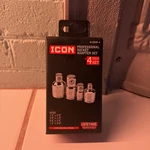 Icon Professional Socket Adapter Set 4 Piece Chrome Moly Steel A123us-4. Fixed Price $16.00.
