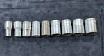 Snap On 1/2" Dr 9pc Socket Set Sae 7/16" To 15/16" 12 Point Shallow Sw141-sw301. Fixed Price $98.00.
