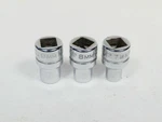 3/8" Drive 3 Piece 6 Point Metric Socket Set (7-9mm) Indestro Brand 46007-46009k. Fixed Price $31.65.
