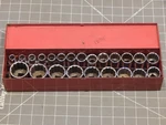 Read Mac 23pc Metric 1/2" Drive Shallow Socket Set 10mm 32mm 12pt 1 6pt Dr. Fixed Price $351.49.