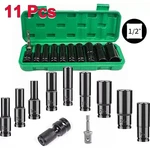 11pcs Deep Impact Socket Set 1/2" 6pt Drive Metric Axle Hub Nut Sockets 10-24mm. Fixed Price $18.98.